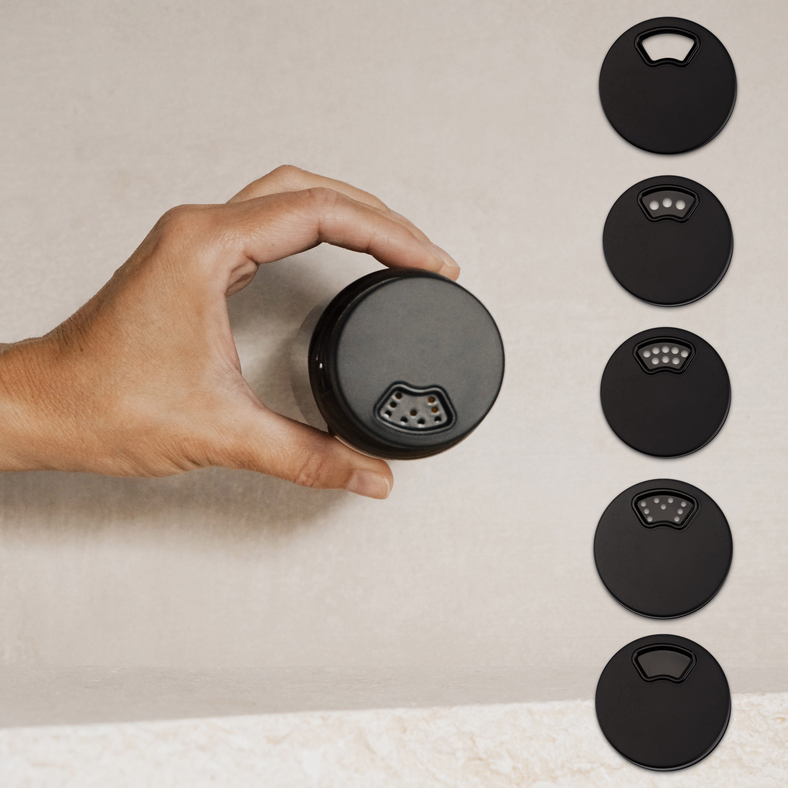 4-in-1 Premium Streudeckel: Der Dirigent deiner Aromen