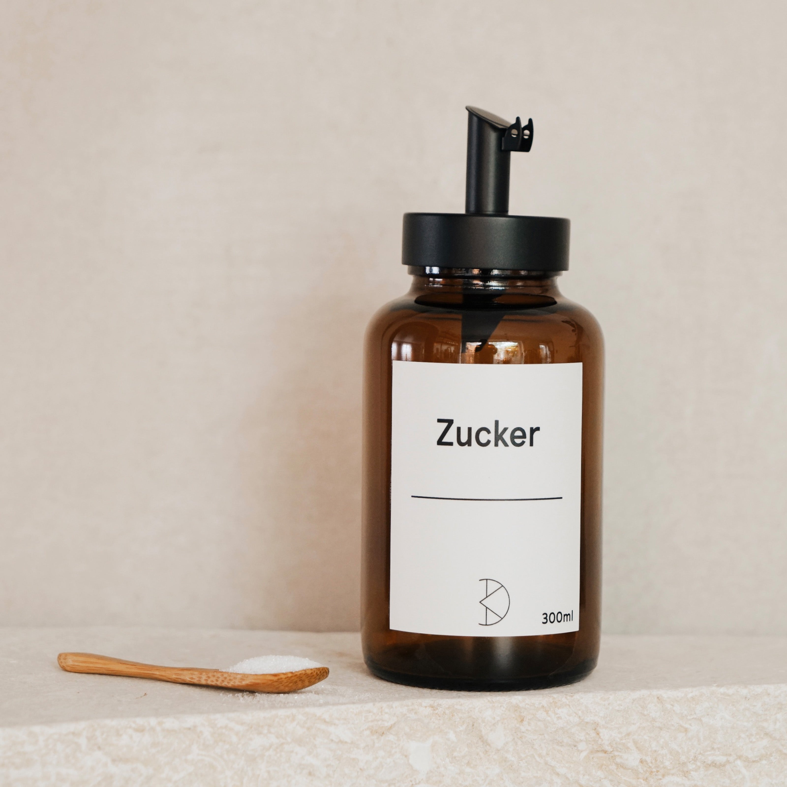 Zuckerstreuer mit Edelstahl-Dosierer – Stilvoll & vielseitig einsetzbar - Koffs Design