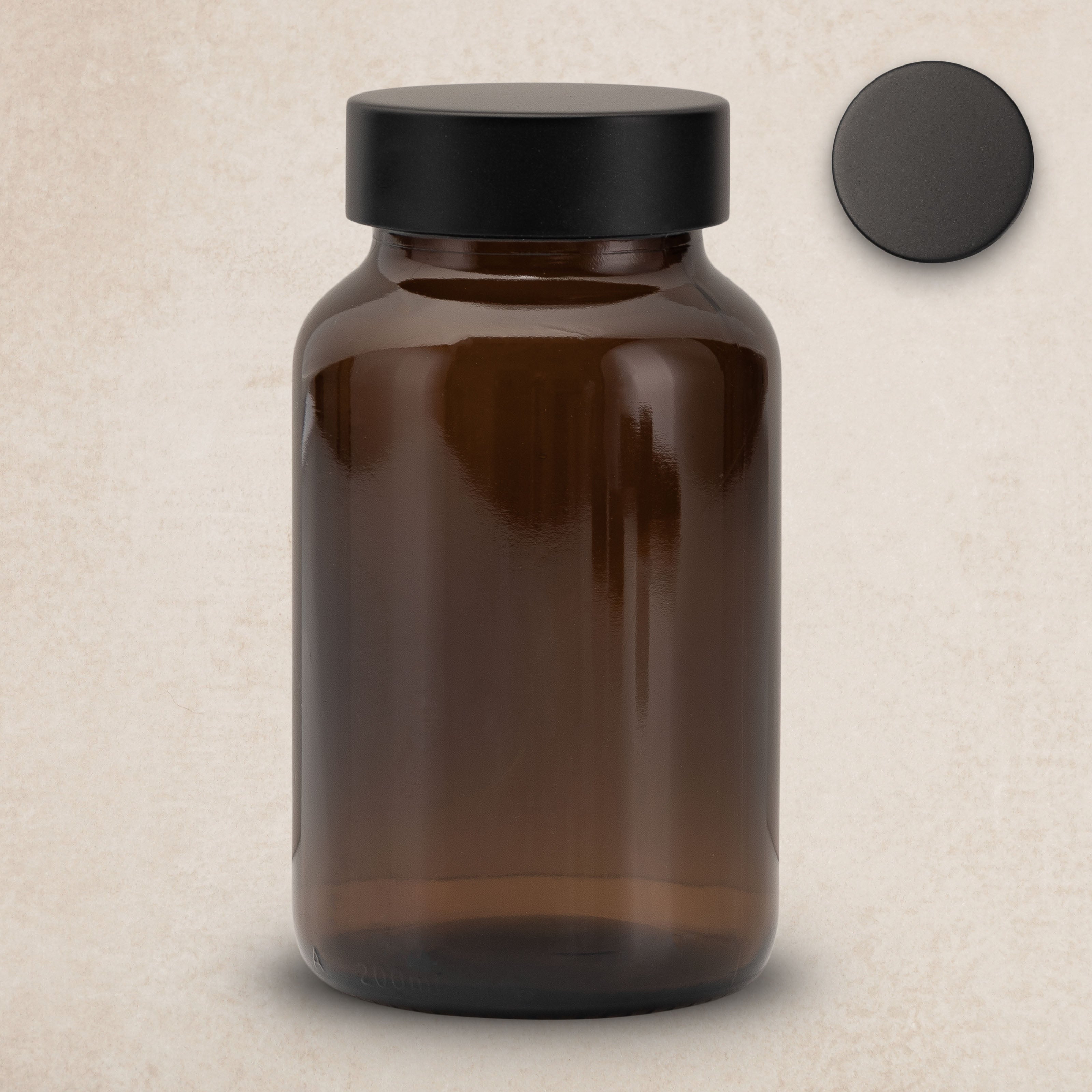 Premium Gewürzglas mit Edelstahldeckel in matt schwarz - Aromaschutz & Stil