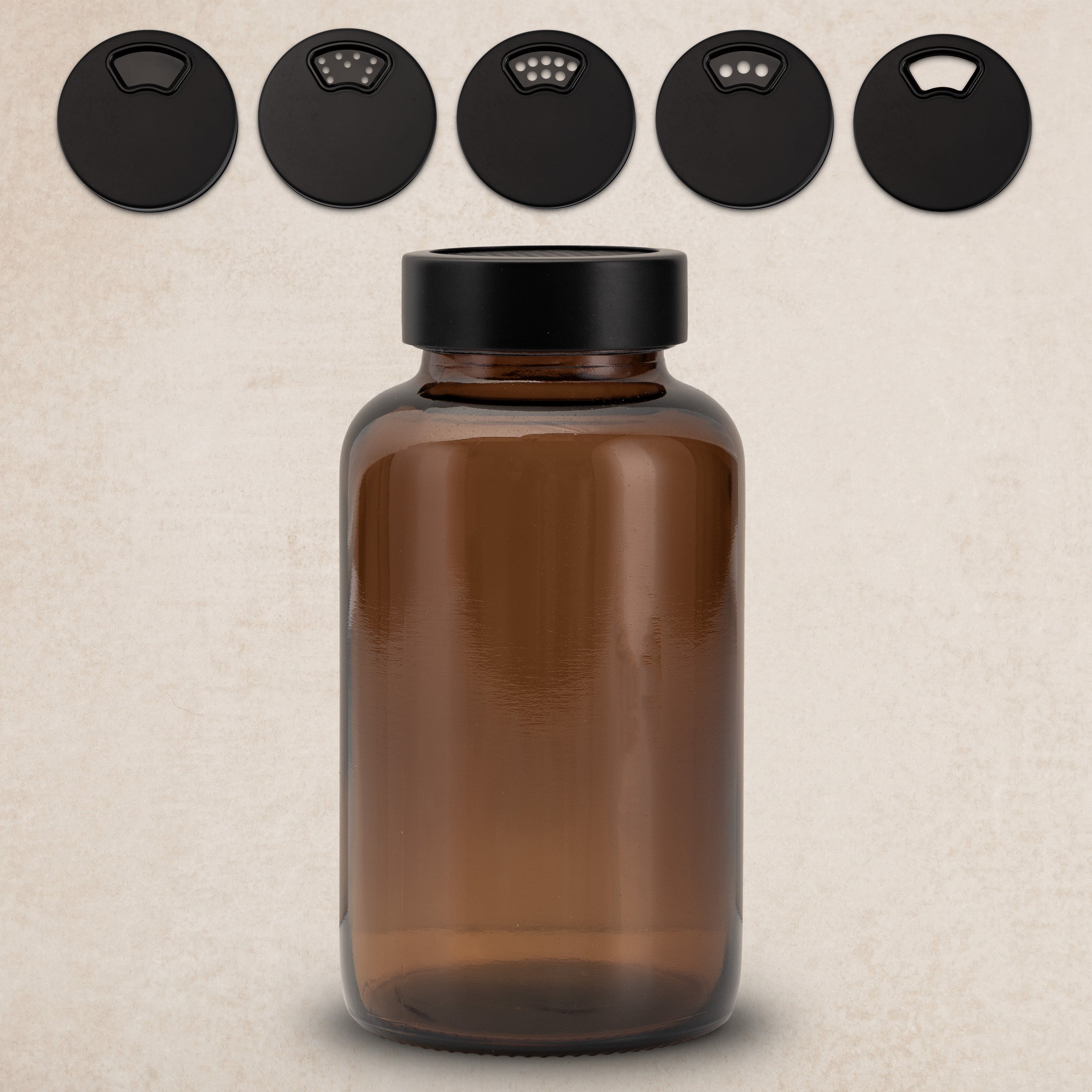 Premium Gewürzgläser Braunglas & Edelstahl: Aromaschutz und Ordnung für Profis